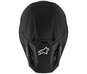 Casque cross Alpinestars S-M7 Solid Noir Mat 2027 Dessus