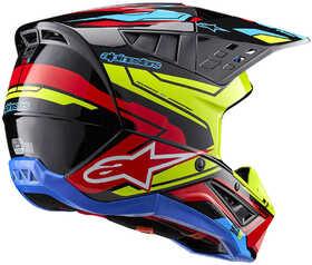 Casque cross Alpinestars SM5 Action 2 Jaune Fluo 2024 Côté