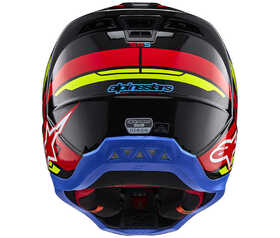 Casque cross Alpinestars SM5 Action 2 Jaune Fluo 2024 Derrière