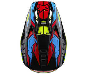 Casque cross Alpinestars SM5 Action 2 Jaune Fluo 2024 Dessus