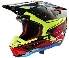 Casque cross Alpinestars SM5 Action 2 Jaune Fluo 2024