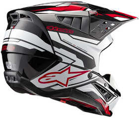 Casque cross Alpinestars SM5 Action 2 Noir 2024 Côté