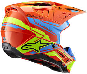 Casque cross Alpinestars SM5 Action 2 Orange Fluo 2024 Côté