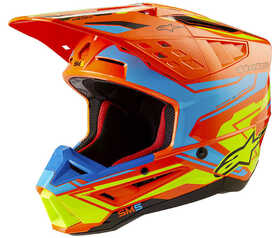 Casque cross Alpinestars SM5 Action 2 Orange Fluo 2024