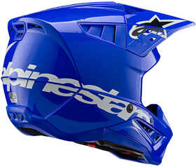 Casque cross Alpinestars SM5 Corp Bleu 2024 Côté