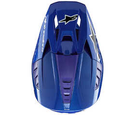 Casque cross Alpinestars SM5 Corp Bleu 2024 Dessus