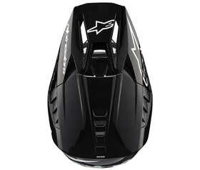 Casque cross Alpinestars SM5 Corp Noir 2024 Dessus