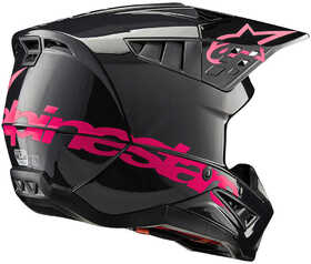 Casque cross Alpinestars SM5 Corp Rose 2024 Côté