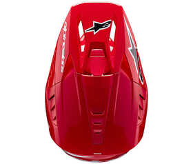 Casque cross Alpinestars SM5 Corp Rouge 2024 Dessus