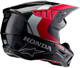 Casque cross Alpinestars SM5 Honda Noir 2024 Côté