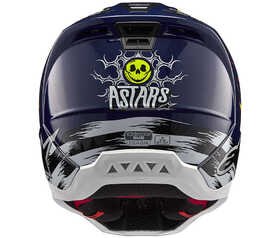 Casque cross Alpinestars SM5 Rash Jaune Fluo 2024 Derrière