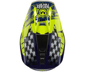 Casque cross Alpinestars SM5 Rash Jaune Fluo 2024 Dessus