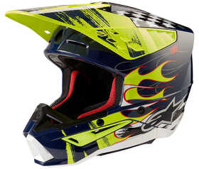 Casque cross Alpinestars SM5 Rash Jaune Fluo 2024