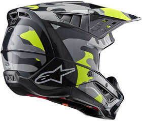 Casque cross Alpinestars SM5 Rover 2 Jaune Fluo 2024 Côté