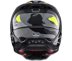 Casque cross Alpinestars SM5 Rover 2 Jaune Fluo 2024 Derrière