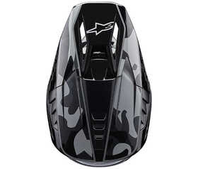 Casque cross Alpinestars SM5 Rover 2 Noir 2024 Dessus