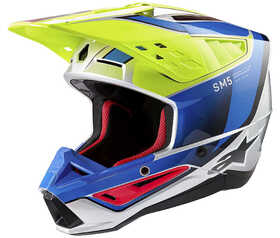 Casque cross Alpinestars SM5 Sail Jaune Fluo 2024