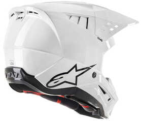 Casque cross Alpinestars SM5 Solid Blanc 2024 Côté