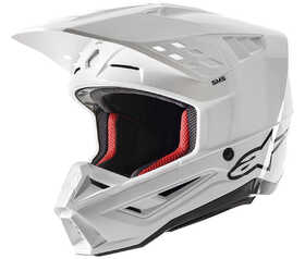 Casque cross Alpinestars SM5 Solid Blanc 2024