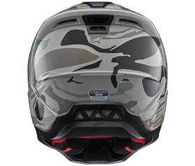 Casque cross Alpinestars SM5 Mineral Vert 2024 Derrière