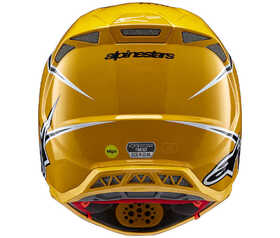 Casque cross Alpinestars Supertech S-M10 Ampress Jaune 2025 Derrière