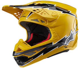 Casque cross Alpinestars Supertech S-M10 Ampress Jaune 2025