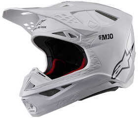 Casque cross Alpinestars Supertech M10 Solid Blanc 2024