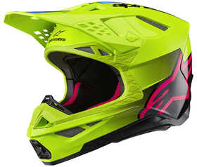 Casque cross Alpinestars Supertech M10 Unite Jaune Fluo 2024