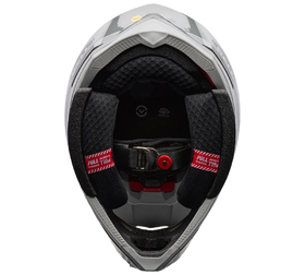 Casque cross Bell Moto-10 GP Vector Gris 2027 Dessous