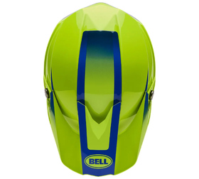 Casque cross Bell Moto-10 Mips Fade Jaune Fluo 2026 Dessus