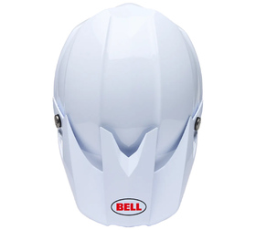 Casque cross Bell Moto-10 Mips Solid Blanc 2026 Dessus