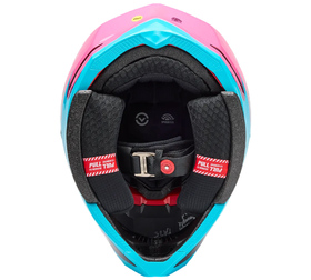 Casque cross Bell Moto-10 Spherical Fluid Bleu 2026 Dessous