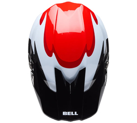 Casque cross Bell Moto-10 Spherical Fluid Noir 2026 Dessus