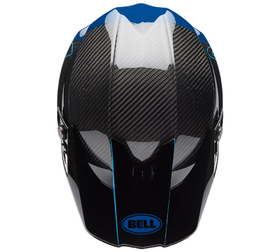 Casque cross Bell Moto-10 Spherical Strike Bleu 2026 Dessus