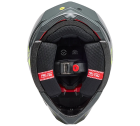 Casque cross Bell Moto-10 Spherical Strike Jaune 2026 Dessous