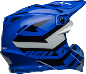 Casque cross Bell Moto-9S Flex Banshee Bleu 2024 Côté