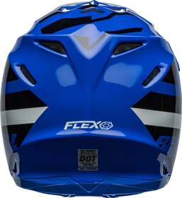Casque cross Bell Moto-9S Flex Banshee Bleu 2024 Derrière