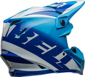 Casque cross Bell Moto-9S Flex Rail Bleu 2024 Côté