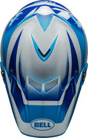 Casque cross Bell Moto-9S Flex Rail Bleu 2024 Dessus