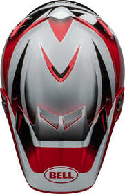 Casque cross Bell Moto-9S Flex Rail Rouge 2024 Dessus