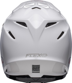 Casque cross Bell Moto-9S Flex Solid Blanc 2024 Derrière