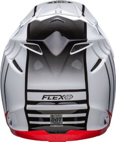 Casque cross Bell Moto-9S Flex Sprint Blanc Derrière