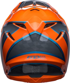 Casque cross Bell Moto-9S Flex Sprite Orange 2024 Derrière