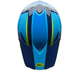 Casque cross Bell MX-10 Mips Spiral Bleu 2027 Dessus