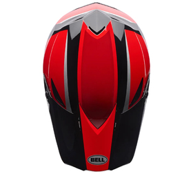 Casque cross Bell MX-10 Mips Spiral Rouge 2027 Dessus