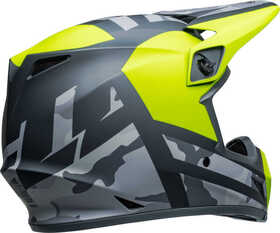 Casque cross Bell MX-9 Mips Alter Ego Jaune Fluo 2024 Côté