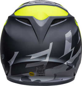 Casque cross Bell MX-9 Mips Alter Ego Jaune Fluo 2024 Derrière