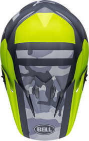 Casque cross Bell MX-9 Mips Alter Ego Jaune Fluo 2024 Dessus