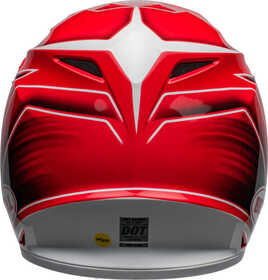 Casque cross Bell MX-9 Mips Zone Rouge 2024 Derrière