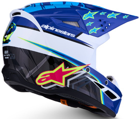 Casque cross Enfant Alpinestars S-M3 Falcon Bleu 2027 Côté